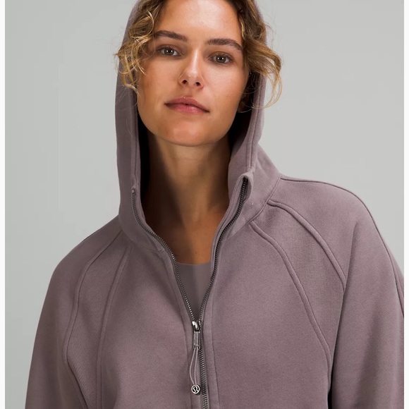 🍋LULULEMON SCUBA OVERSIZED FULL ZIP HOODIE/JACKET-XS/S, M/L, XL/XXL-LUNAR ROCK - Picture 4 of 12